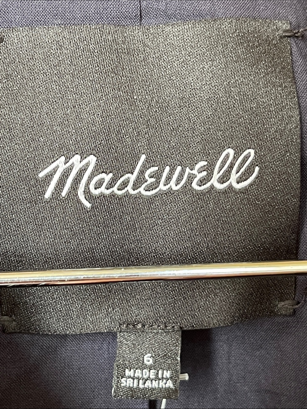 Madewell Crewneck Cutaway Vest in Drapey Twill Midnight Navy Size 6 - Picture 8 of 11